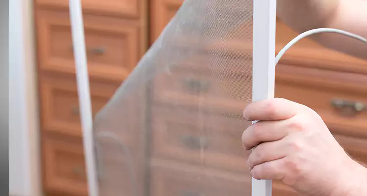 Privacy Mesh Screen Door Installation in West Melbourne, FL